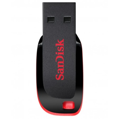 21218-Sandisk Cruzer Blade unidad flash USB 128 GB USB tipo A 2.0 Negro, Rojo