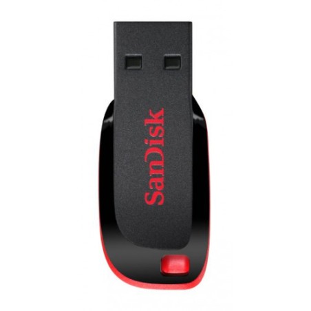 21219-Sandisk Cruzer Blade unidad flash USB 128 GB USB tipo A 2.0 Negro, Rojo