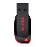 21219-Sandisk Cruzer Blade unidad flash USB 128 GB USB tipo A 2.0 Negro, Rojo