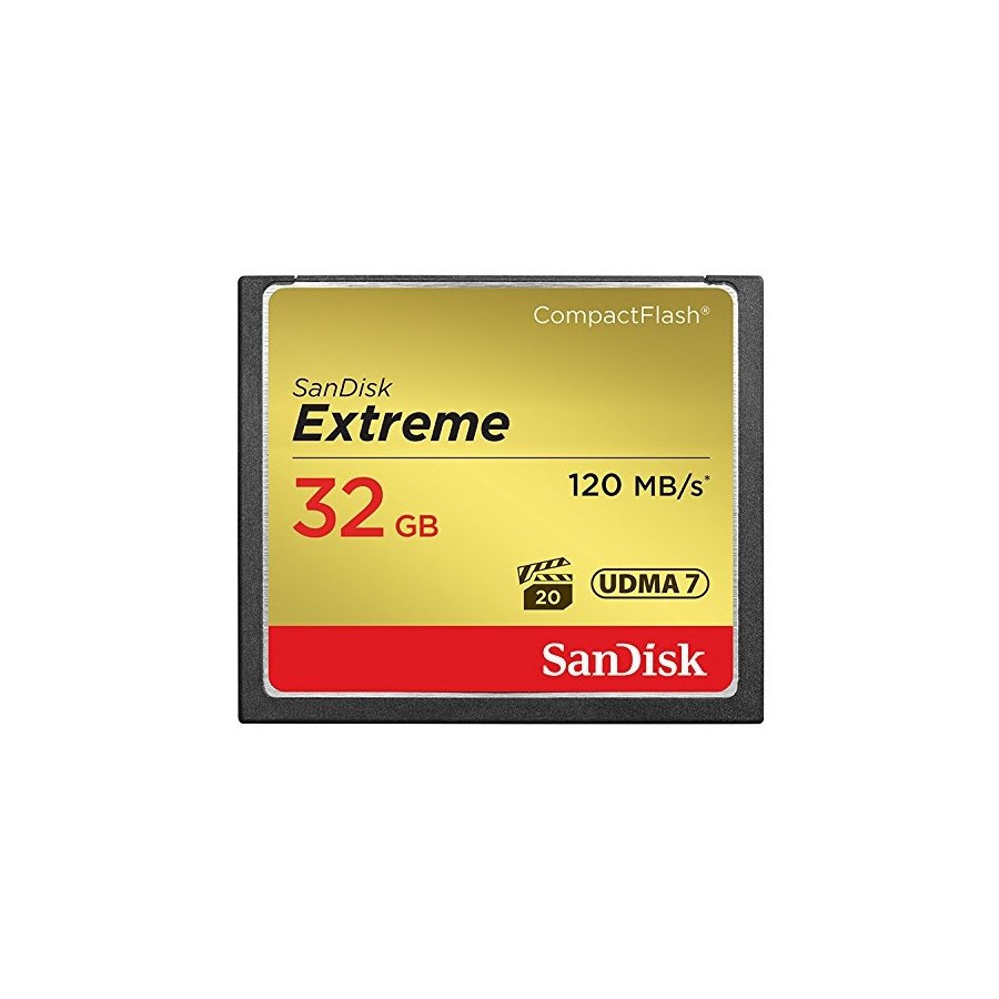 Sandisk 32GB Extreme memoria flash CompactFlash