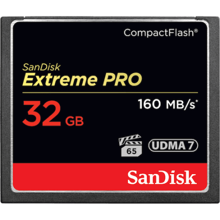 Sandisk 32GB Extreme Pro CF 160MB/s memoria flash CompactFlash
