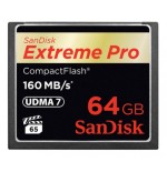 Sandisk 64GB Extreme Pro CF 160MB/s memoria flash CompactFlash