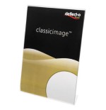 2123-EXPOSITOR DE SOBREMESA EN FORMA L POLIESTIRENO 60X90 MM. VERTICAL DEFLECTO 480801