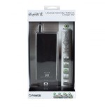 21253-Ewent EW3966 adaptador e inversor de corriente Interior 90 W Negro