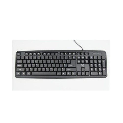 21262-EWENT TECLADO STANDARD SLIM USB NEGRO (EW3109)