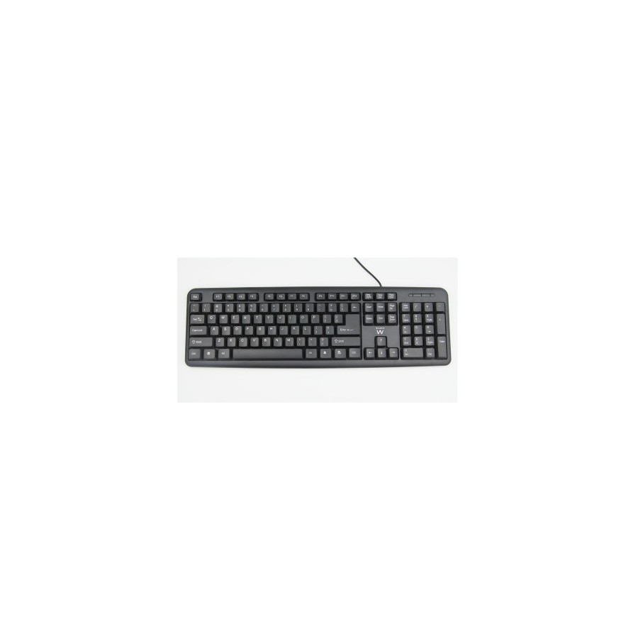 21262-EWENT TECLADO STANDARD SLIM USB NEGRO (EW3109)