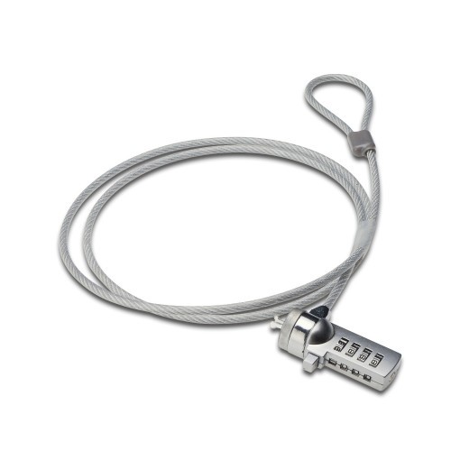 21273-Ewent EW1241 cable antirrobo Plata 1,5 m
