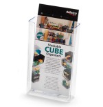 2128-Deflecto 76001 estanteria para libros 1 estanterias Transparente