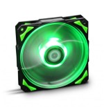 NOX H-Fan LED Carcasa del ordenador Ventilador 12 cm Negro, Verde, Blanco