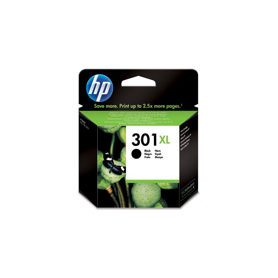 21418-CARTUCHO DE TINTA HP DESKJET 1050 2050 3050 NEGRO 301XL 8ML (CH563EE) HP301XL