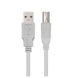 21478-Nanocable CABLE USB 2.0 IMPRESORA, TIPO A/M-B/M, BEIGE, 1.0 M