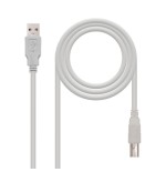 21479-Nanocable CABLE USB 2.0 IMPRESORA, TIPO A/M-B/M, BEIGE, 1.8 M