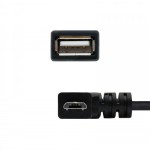 21484-Nanocable CABLE USB 2.0 OTG ACODADO, TIPO MICRO B/M-A/H, NEGRO, 15 CM