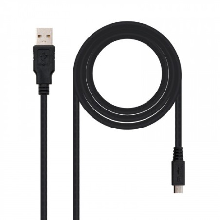 21487-Nanocable CABLE USB 2.0, TIPO A/M-MICRO USB B/M, 1.8 M
