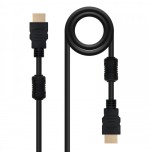 21524-Nanocable CABLE HDMI V1.4 (ALTA VELOCIDAD / HEC) CON FERRITA, A/M-A/M, 10 M