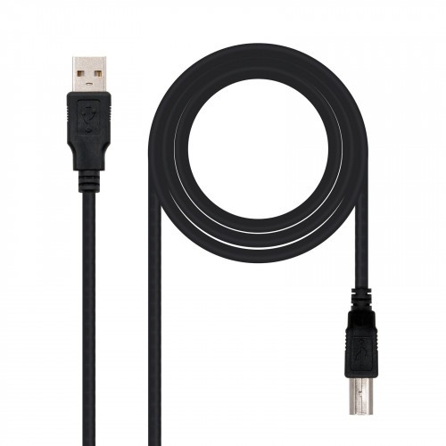 21526-Nanocable 10.01.0102-BK cable USB 1 m 2.0 USB A USB B Negro