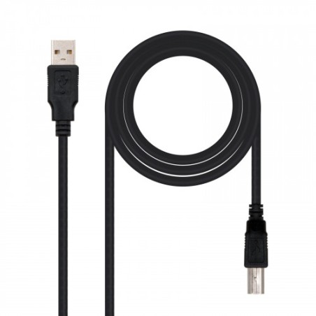21526-Nanocable 10.01.0102-BK cable USB 1 m 2.0 USB A USB B Negro