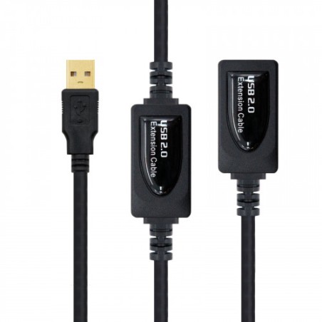 Nanocable 10.01.0213 cable USB 15 m 2.0 USB A Negro