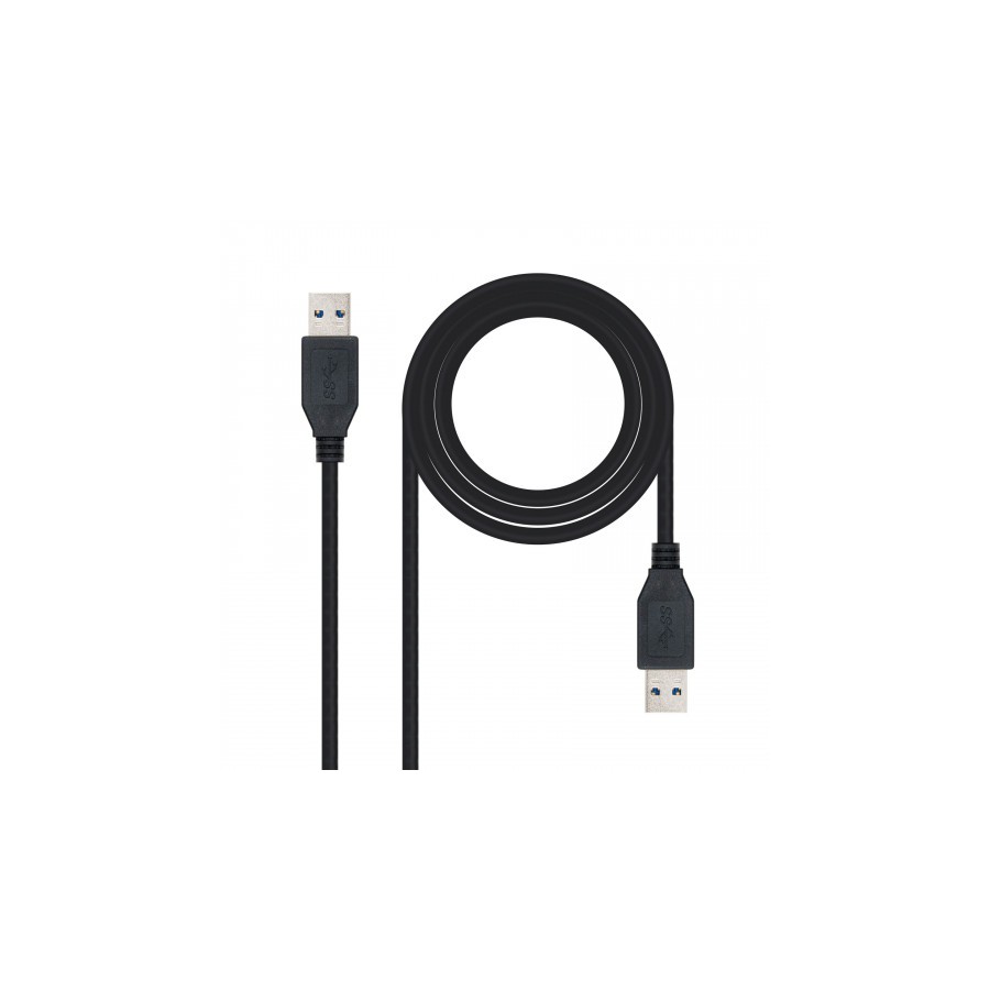 21534-Nanocable 10.01.1002-BK cable USB 2 m USB 3.2 Gen 1 (3.1 Gen 1) USB A Negro