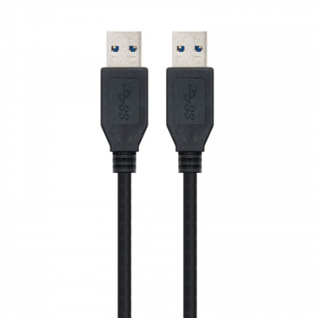 21535-Nanocable 10.01.1002-BK cable USB 2 m USB 3.2 Gen 1 (3.1 Gen 1) USB A Negro