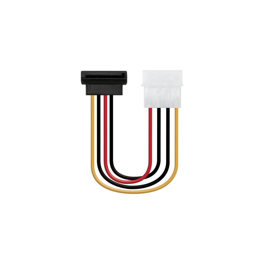 21564-Nanocable CABLE SATA ALIMENTACION ACODADO 5.25"(MOLEX 4PIN)/M-SATA/H 16 CM OEM