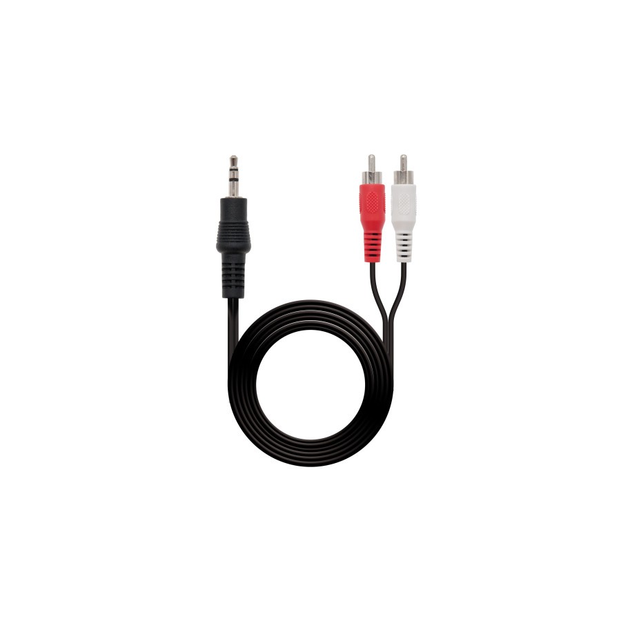 21584-NANOCABLE CABLE AUDIO ESTEREO, 3.5/M-2XRCA/M, 10 M (10.24.0310)