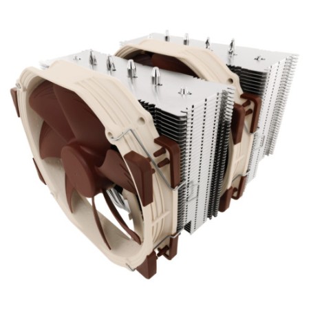 21595-NOCTUA COOLER CPU NH-D15 MULTISOCKET 2XFAN A15, 6 HEATPIPES DUAL TOWER, 140MM FAN PWM, INTEL LGA1851, LGA1700, LGA