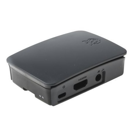 21604-RASPBERRY CAJA PARA RASPBERRY OFICIAL PI 3,  NEGRO, GRIS (9098138)