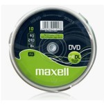 MAXELL DVD 8,5 GB. GRABABLE. DOBLE CAPA. TARRINA 10 UNIDADES. 4X