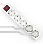 21733-Ewent EW3916 base multiple 1,5 m 5 salidas AC Interior Blanco