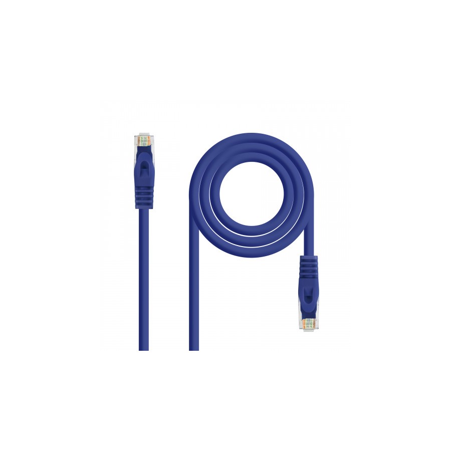 2187-Nanocable Cable de red latiguillo RJ45 LSZH Cat.6A UTP AWG24, Azul, 2.0m