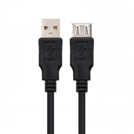 21890-Nanocable CABLE USB 2.0, TIPO A/M-A/H, NEGRO, 3.0 M