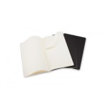 21926-SET DE 3 LIBRETAS CAHIER NEGRAS L (13X21CM) RAYAS MOLESKINE QP316