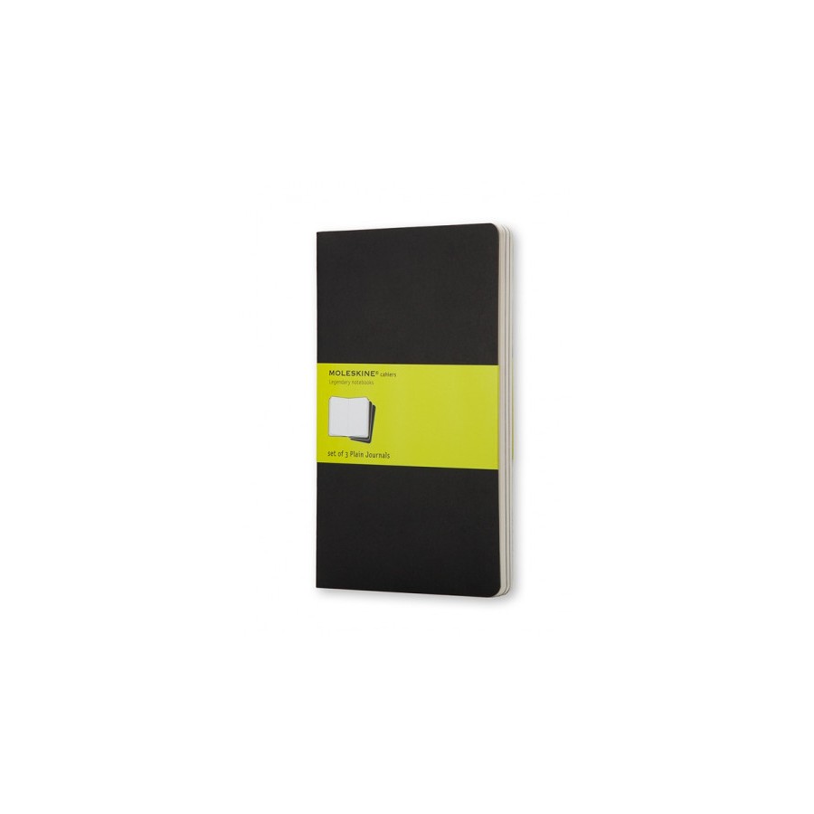 21927-SET DE 3 LIBRETAS CAHIER NEGRAS P (9X14CM) LISA MOLESKINE QP313