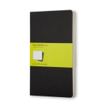 21927-SET DE 3 LIBRETAS CAHIER NEGRAS P (9X14CM) LISA MOLESKINE QP313