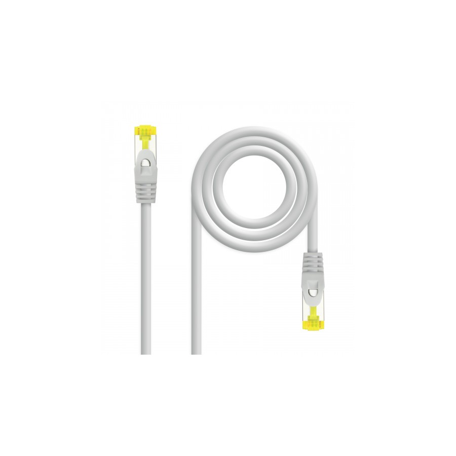 Nanocable Cable de red latiguillo RJ45 LSZH Cat.6A SFTP AWG26, Gris, 3.0 m