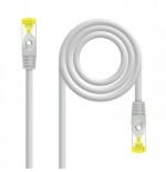 Nanocable Cable de red latiguillo RJ45 LSZH Cat.6A SFTP AWG26, Gris, 3.0 m