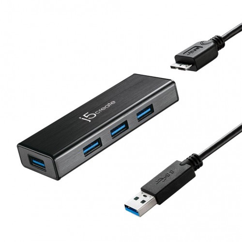 21973-J5CREATE JUH340 MINI HUB USB 3.0 4 PUERTOS