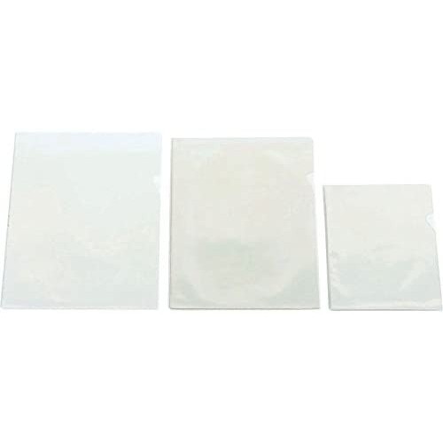 2204-CAJA 50 DOSSIER FORMATO FOLIO  "L" C/UNERO PVC CRISTAL 150 MICRAS IBERPLAS 24950