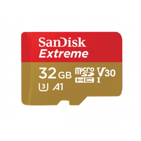 22062-Sandisk Extreme memoria flash 32 GB MicroSDHC Clase 10 UHS-I
