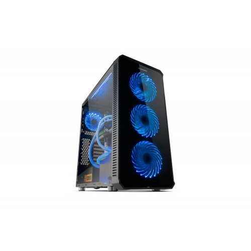 22117-NOX CAJA ATX HUMMER TGX. TORRE. CRISTAL TEMPLADO LATERALES Y FRONTAL. ILUMINACION RGB. USB 3.0