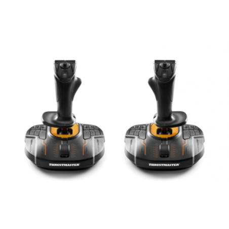 22128-Thrustmaster T.16000M FCS SPACE SIM DUO Negro, Naranja USB Palanca de mando Analogico/Digital PC