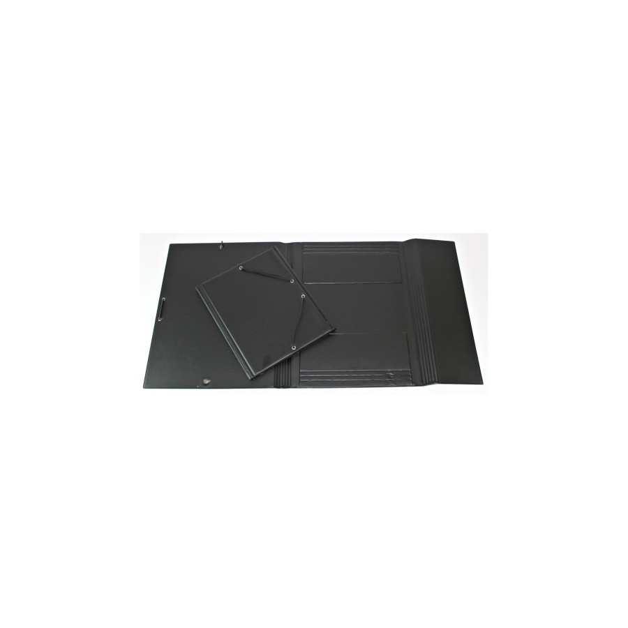 2215-CARPETA FORMATO CUARTO GOMAS Y SOPALAS PVC NEGRA IBERPLAS 341CS00