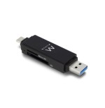 22165-Ewent EW1075 lector de tarjeta USB 3.2 Gen 1 (3.1 Gen 1) Type-A/Type-C Negro