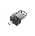 Sandisk Ultra Dual m3.0 unidad flash USB 32 GB USB Type-A / Micro-USB 3.2 Gen 1 (3.1 Gen 1) Negro, Plata, Transparente