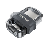 Sandisk Ultra Dual m3.0 unidad flash USB 32 GB USB Type-A / Micro-USB 3.2 Gen 1 (3.1 Gen 1) Negro, Plata, Transparente