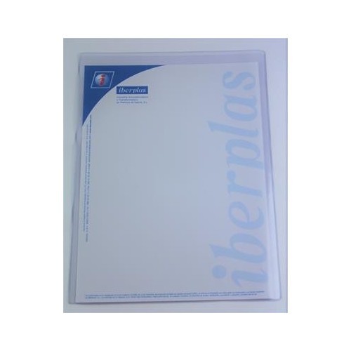 2227-CAJA 50 FUNDAS FORMATO A3 "U" PORTADOCUMENTOS PVC CRISTAL 150 MICRAS IBERPLAS 86Q50