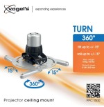 22306-VOGELS GAMA PROFESIONAL SOPORTES DE PROYECTOR A TECHO Y ACCESORIOS PPC 1500 PROJECTOR CEILING MOUNT PLATA (PPC1500