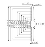 22356-VOGELS GAMA PROFESIONAL INTERFACES VERTICALES CONNECT-IT (PARED, SUELO, TECHO Y TECHO SUELO) PFS 3311 INTERFACE DI
