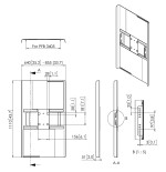 22363-VOGELS GAMA PROFESIONAL ACCESORIOS CONNECT-IT PFA 9121 BACK COVERS 50-55 INCH PORTRAIT NEGRO (PFA9121)